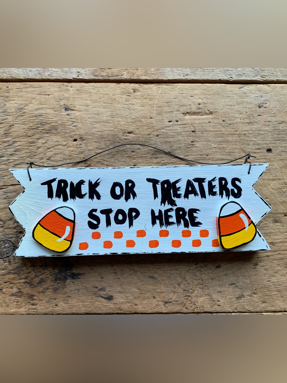 Handmade Trick or Treat Sign